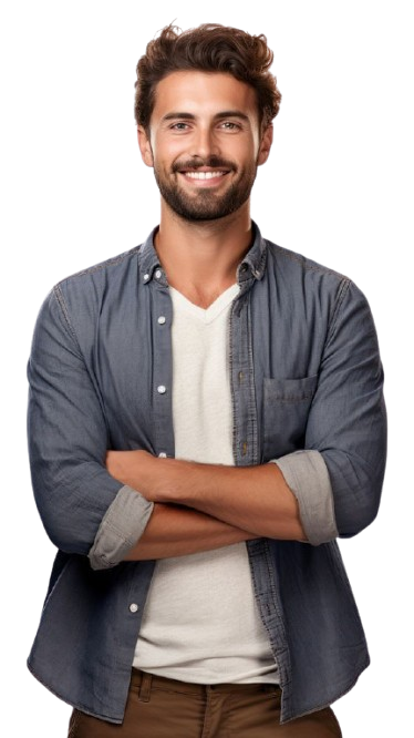 download premium png of png a british man portrait standing smiling about man standing folding hands stubble png face and person 13271282 removebg preview